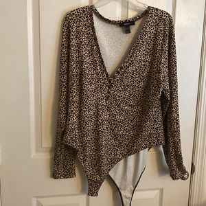 Leopard Print Bodysuit